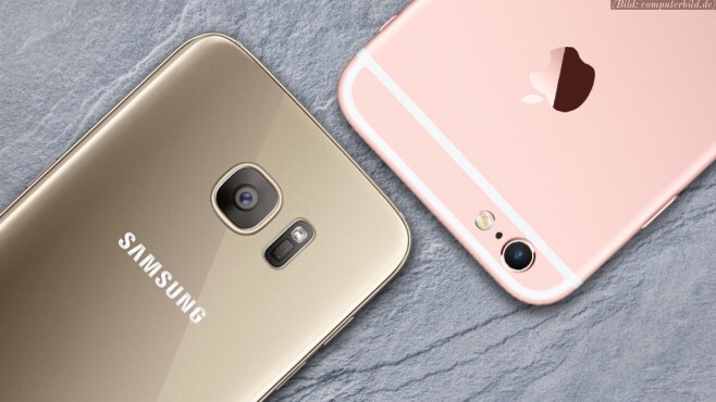 Apple iPhone and Samsung Galaxy smartphone compared in the patent dispute