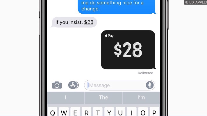 Mobile payment with Apple Pay on the iPhone