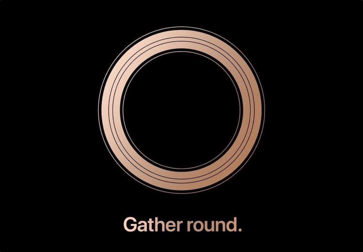 Apple Keynote Event Invitation Gather round Golden Ring