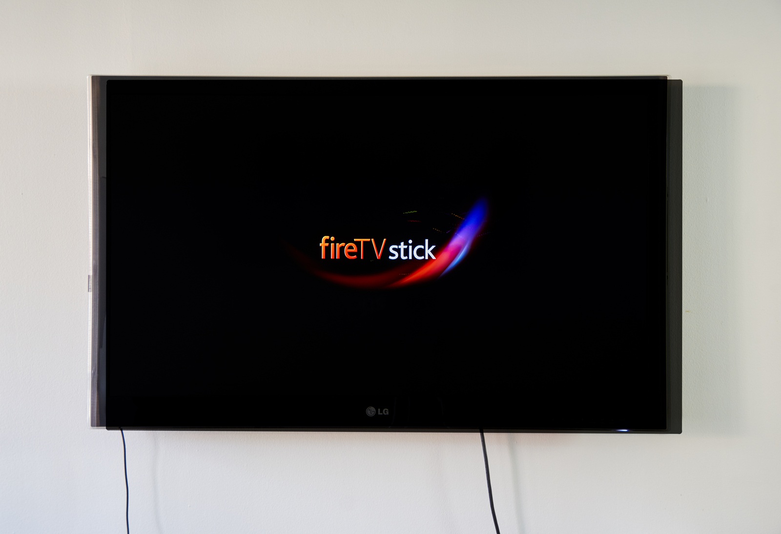 MONTREAL CANADA - NOVEMBER 15 2017: Amazon Fire TV Stick on LG TV. Amazon Fire TV Stick is a low cost version in an HDMI stick format of Amazon Fire TV Android based.