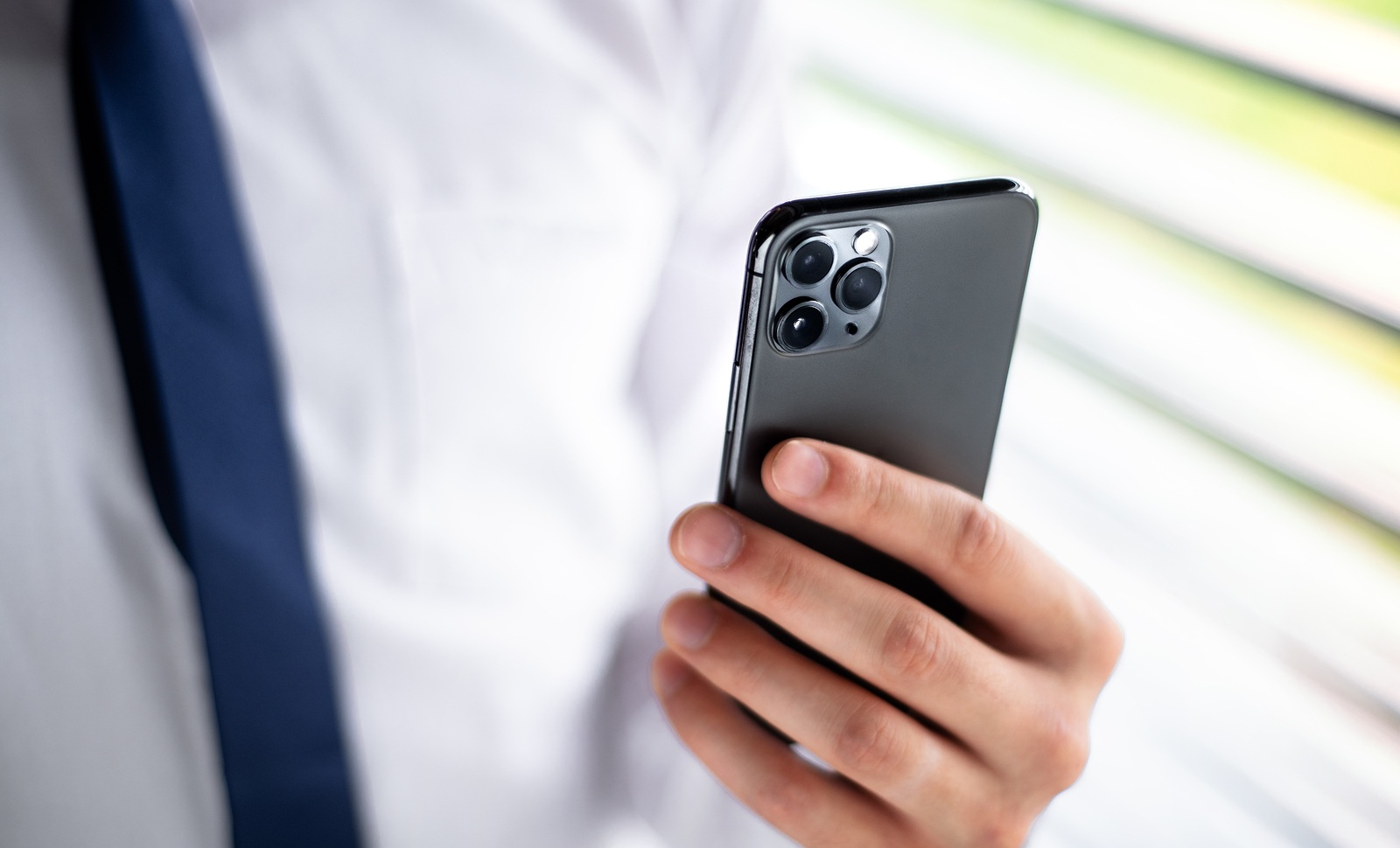 NOVA BANA, SLOVAKIA - SEPT 25, 2019: New Apple iPhone 11 Pro smartphone.