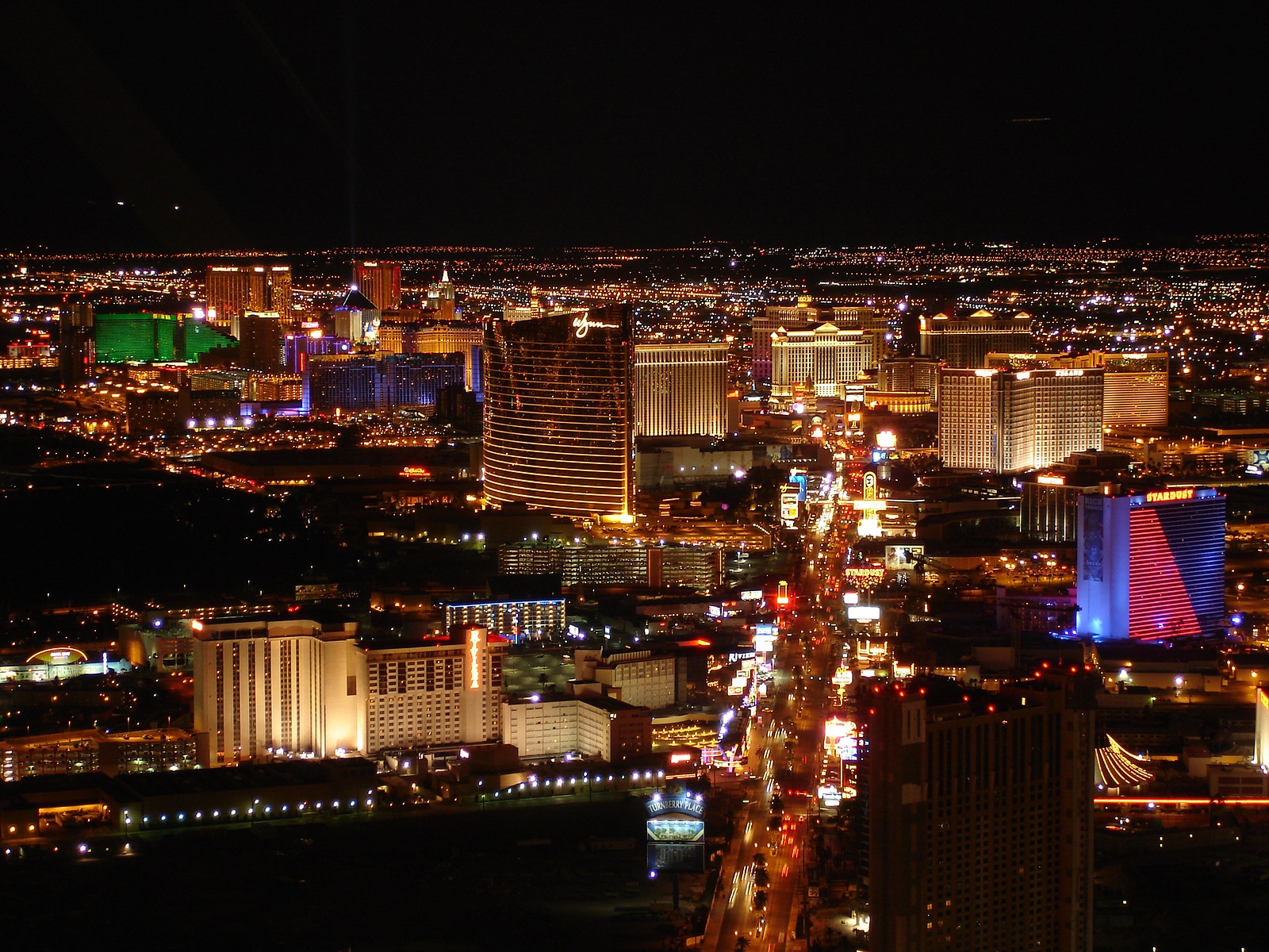 Lights of Las Vegas as seen from the Stratosphere Tower