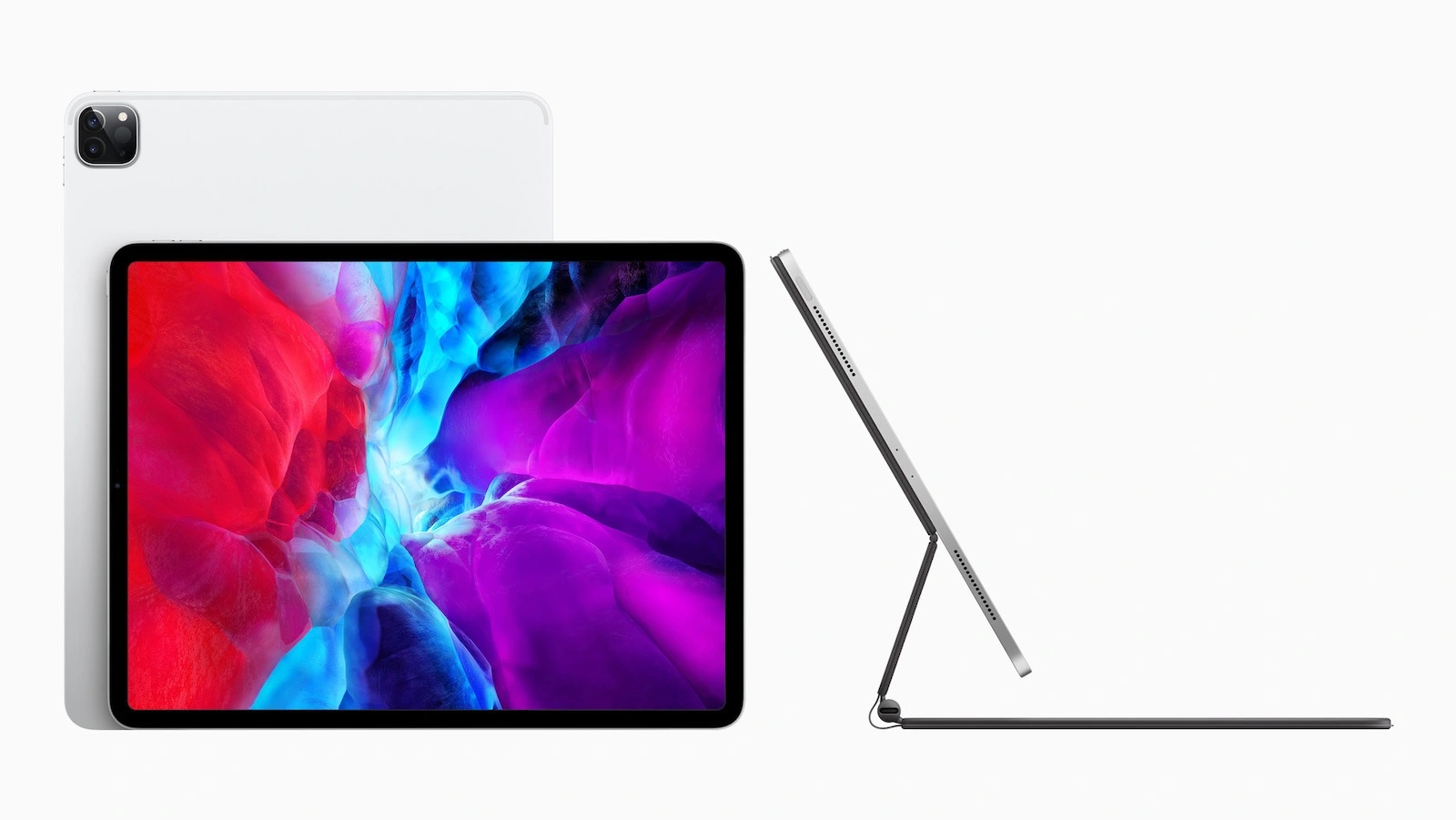 Apple iPad Pro set up with the Magic Keyboard and integrated trackpad