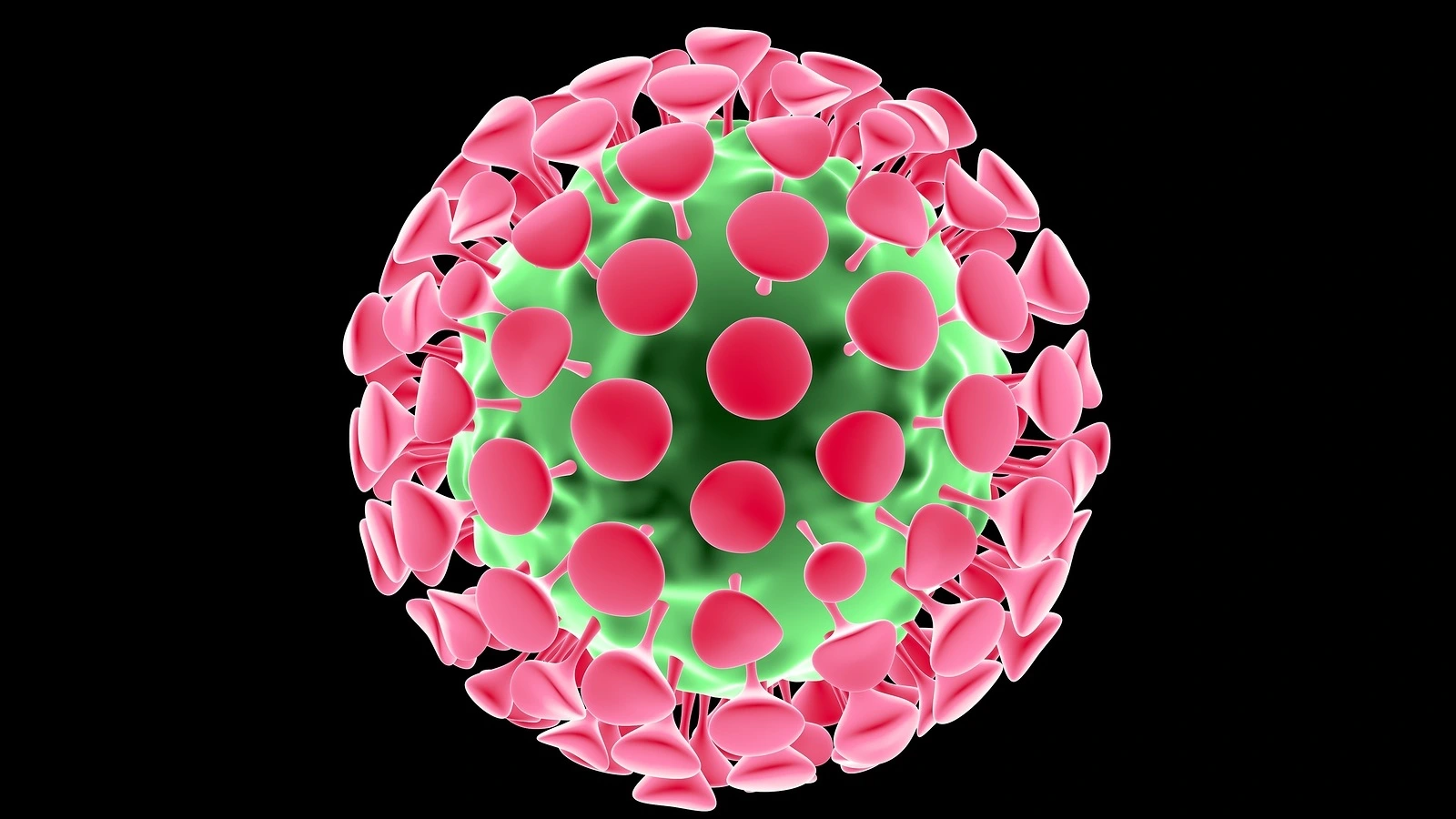Coronavirus 2019-nCov novel coronavirus concept responsible for asian flu outbreak and coronaviruses influenza as dangerous flu strain cases as a pandemic. Microscope virus close up. 3d rendering