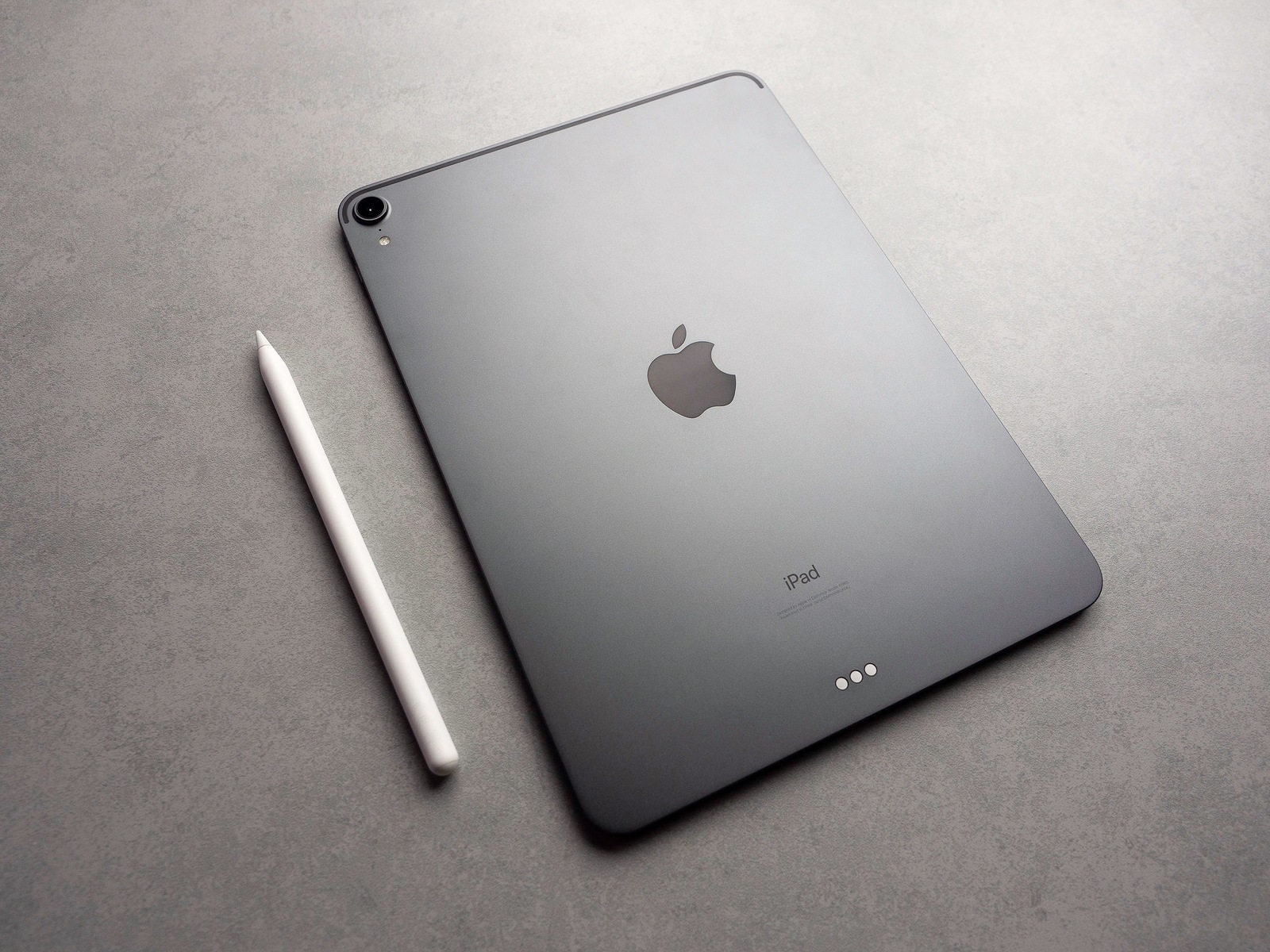Chiang Rai, Thailand: September 12, 2019 - New Apple Pencil with Apple iPad Pro 11 inch 2018.