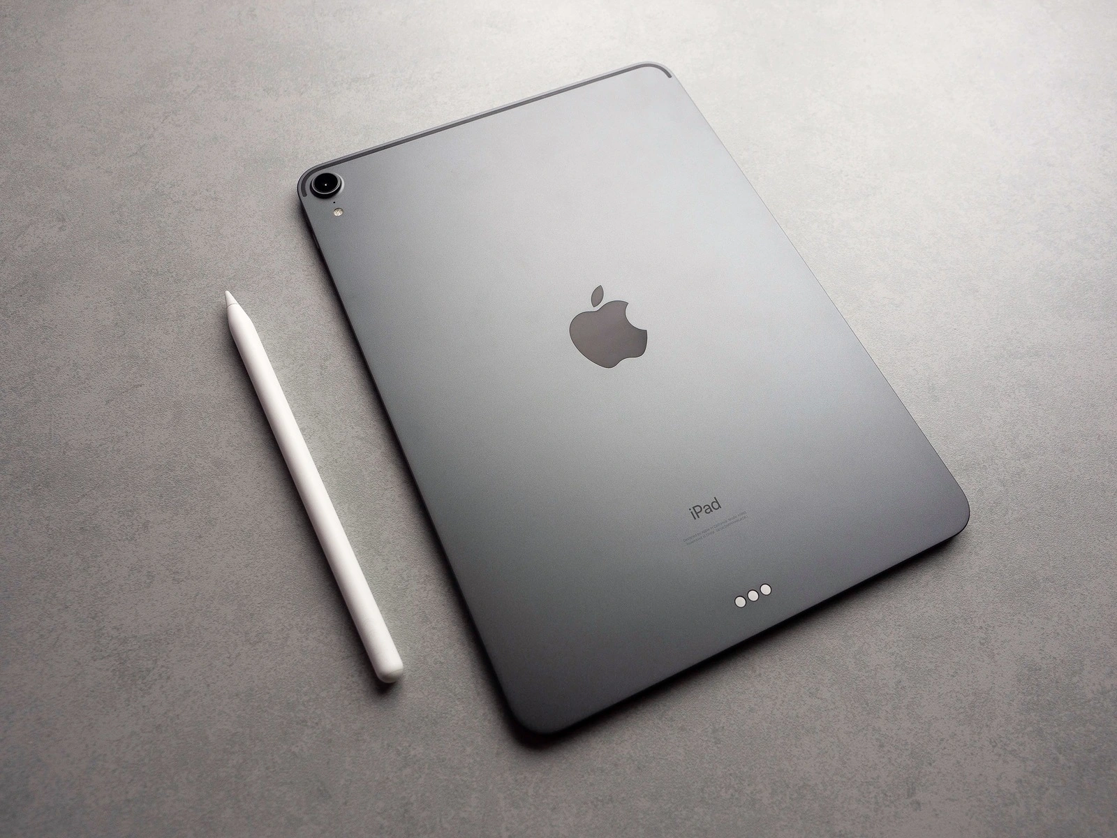 Chiang Rai, Thailand: September 12, 2019 - New Apple Pencil with Apple iPad Pro 11 inch 2018.