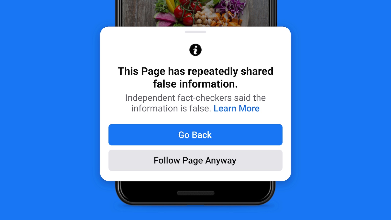 Facebook against fake news