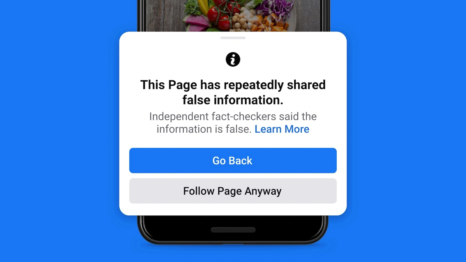 Facebook against fake news
