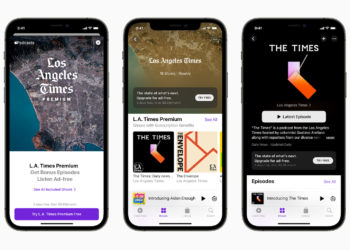 Apple's podcast subscriptions