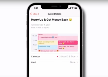 calendar spam iPhone
