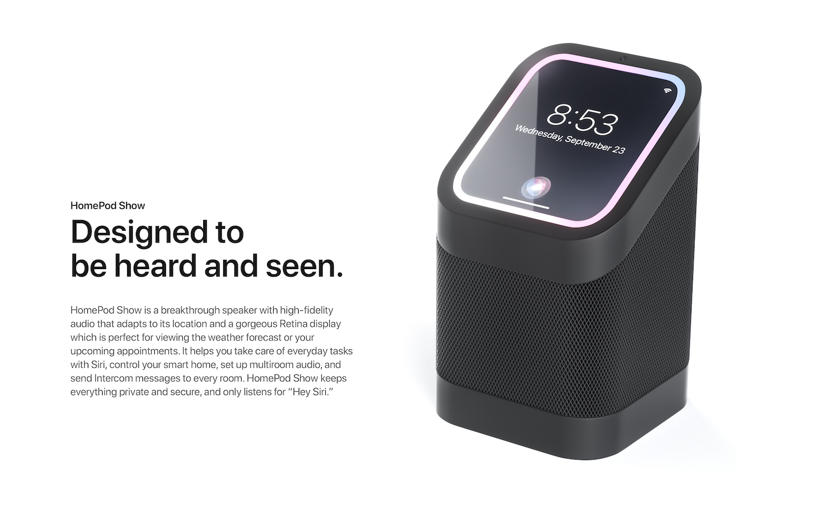 HomePod Show concept