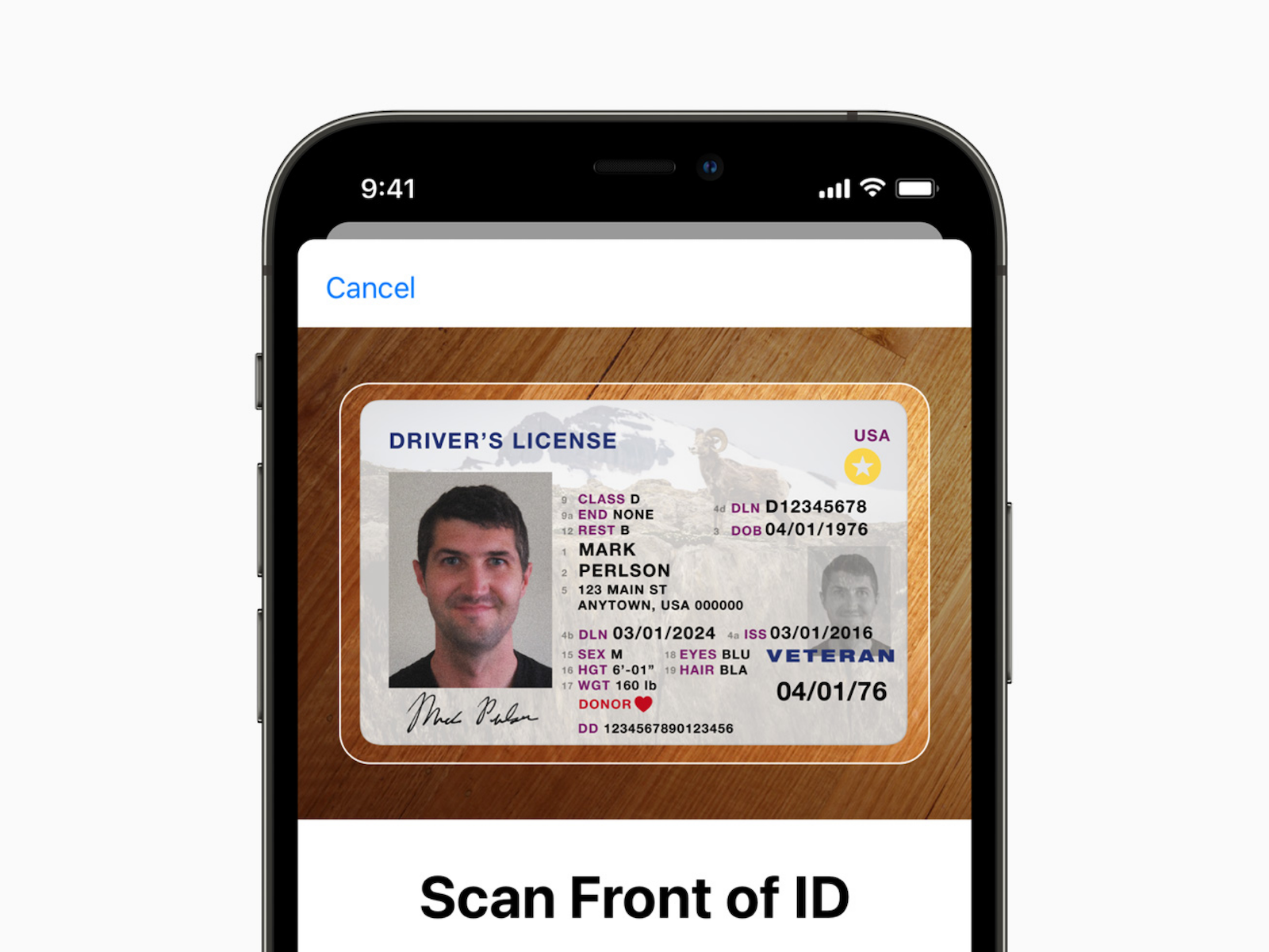 ID cards & driving licenses in Apple Wallet