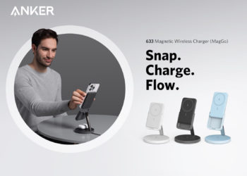 Anker 2-in-1 charging station with removable magnetic battery in hands-on
