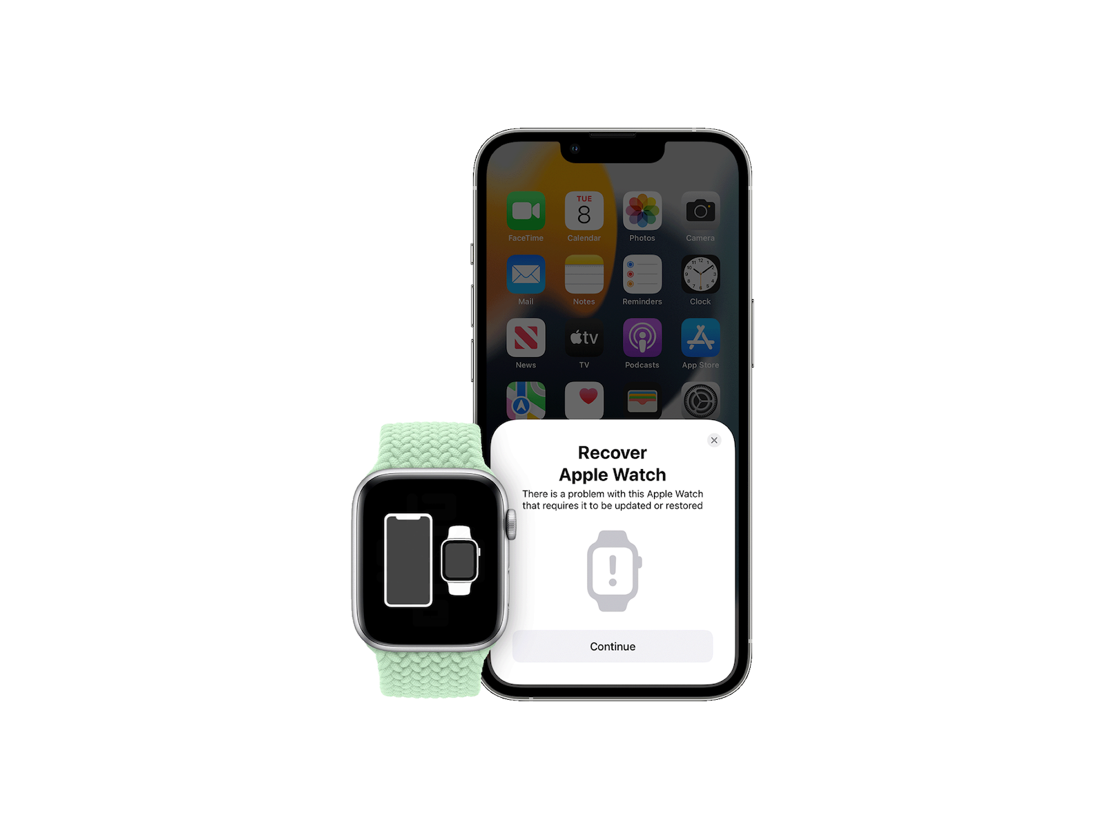 iOS 15.4 & watchOS 8.5 simplify Apple Watch recovery