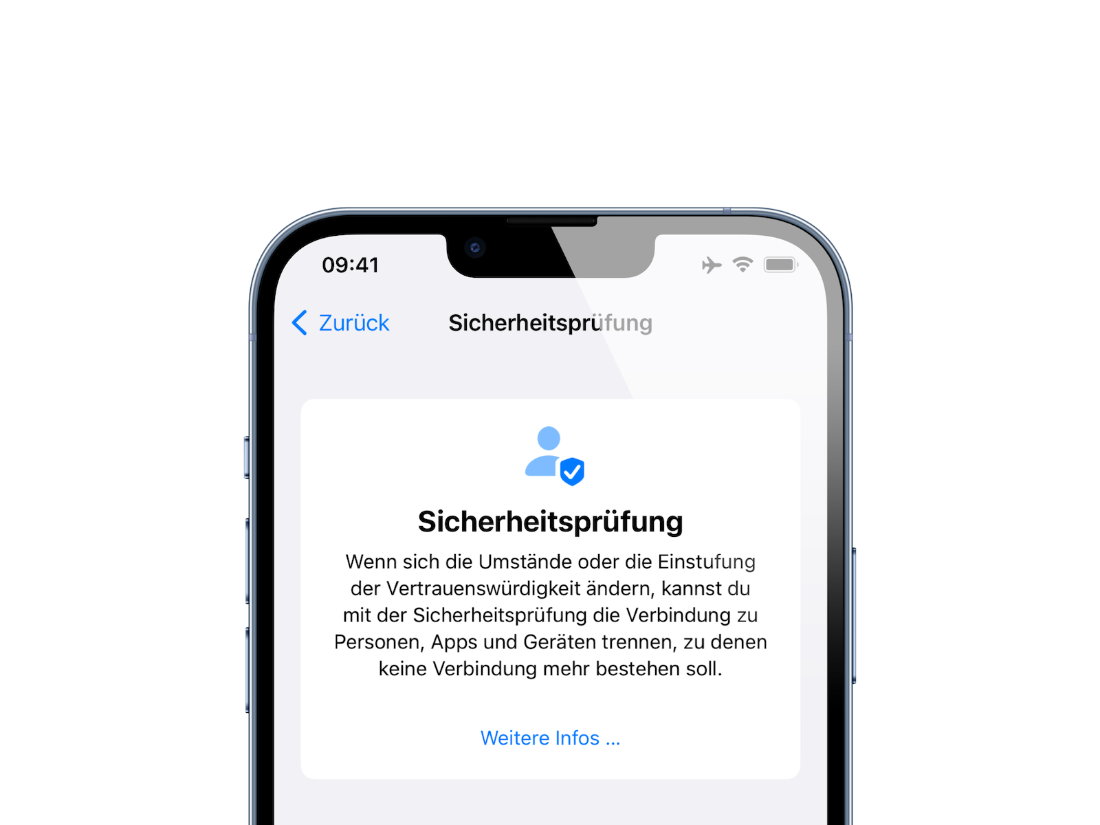 Safety Check iOS 16