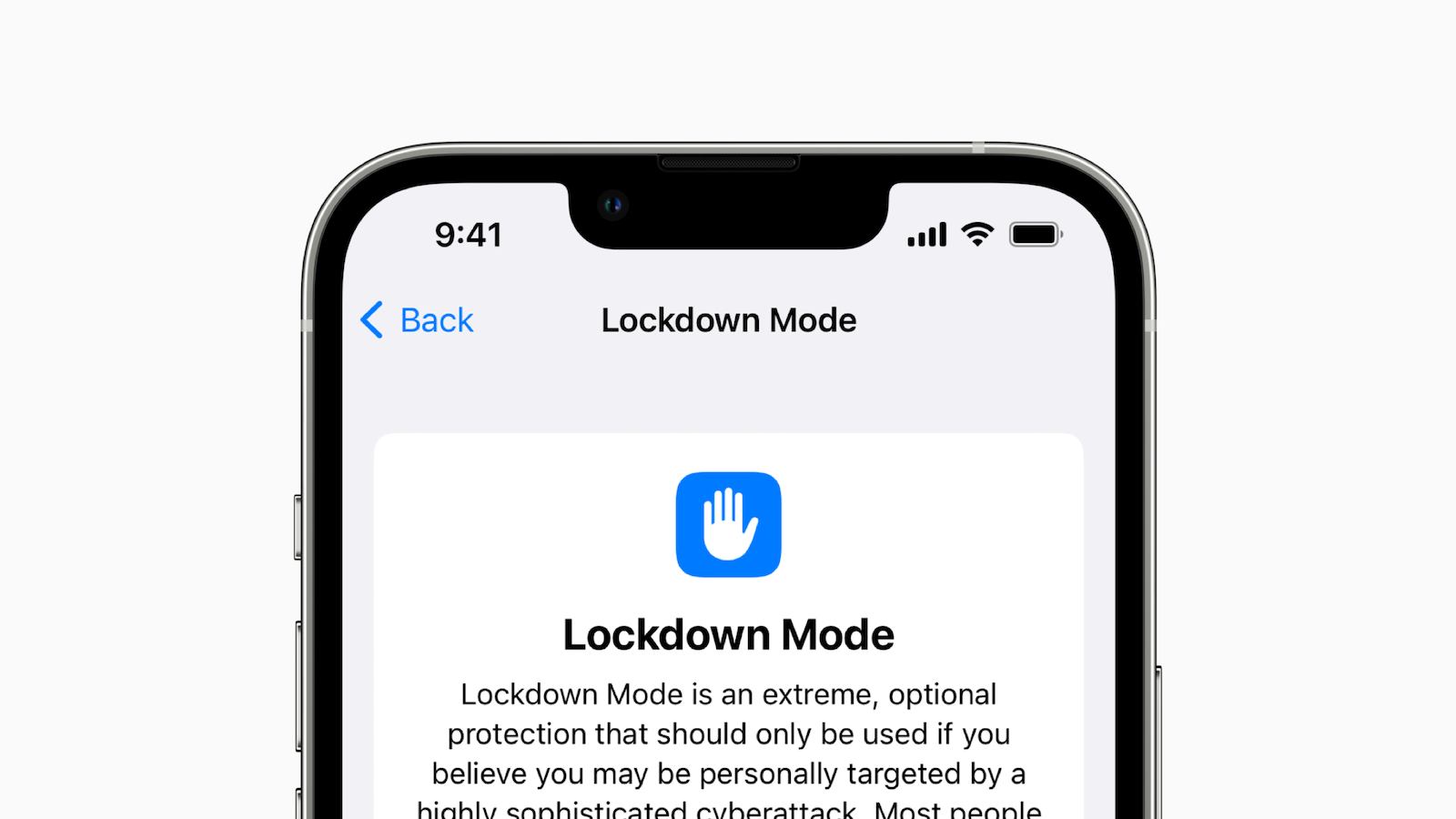 Apple Lockdown Mode iOS 16