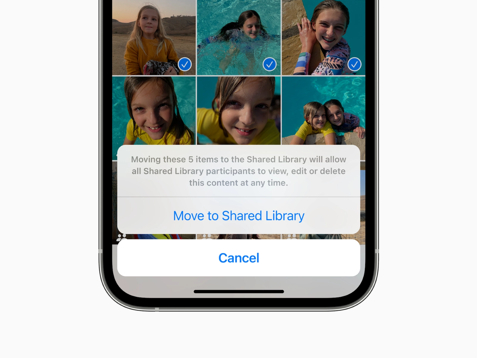 Shared iCloud Photo Library iOS 16