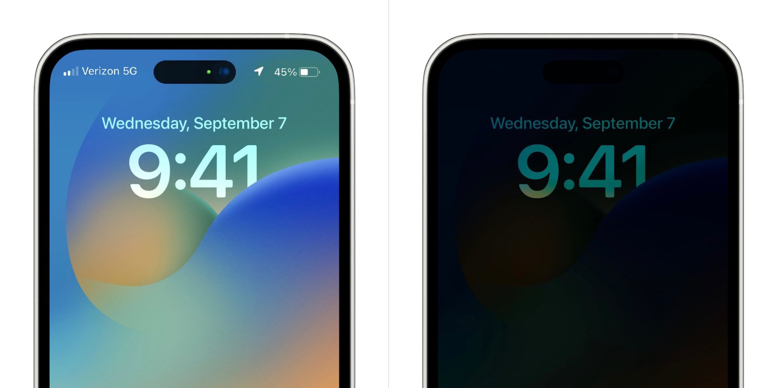 iPhone 14 Pro always-on display