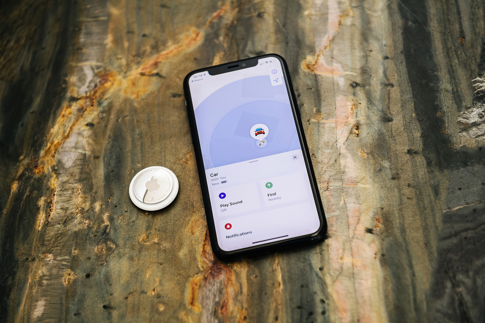 Connect AirTags to iPhone