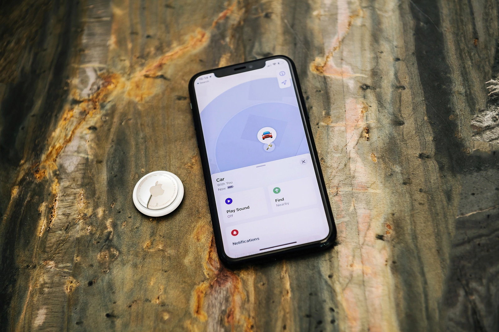 Connect AirTags to iPhone