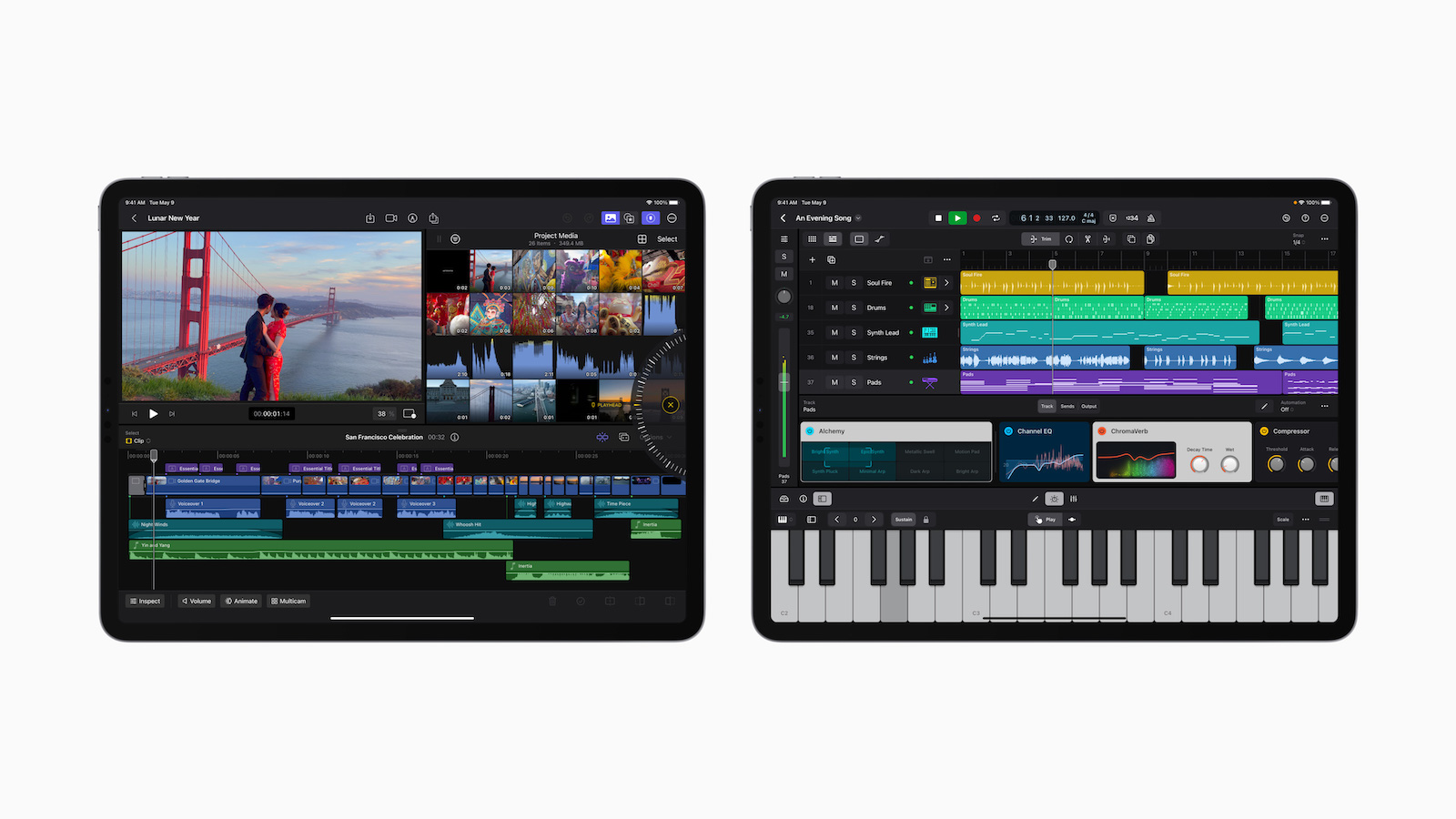 Final Cut Pro and Logic Pro iPad