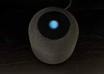 HomePod with Apple display