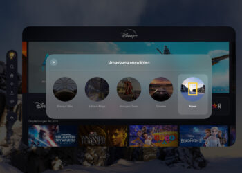 Vision Pro: New 3D Movies and Environment on Disney+
