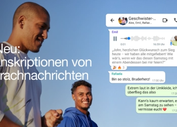 WhatsApp transcription of voice messages
