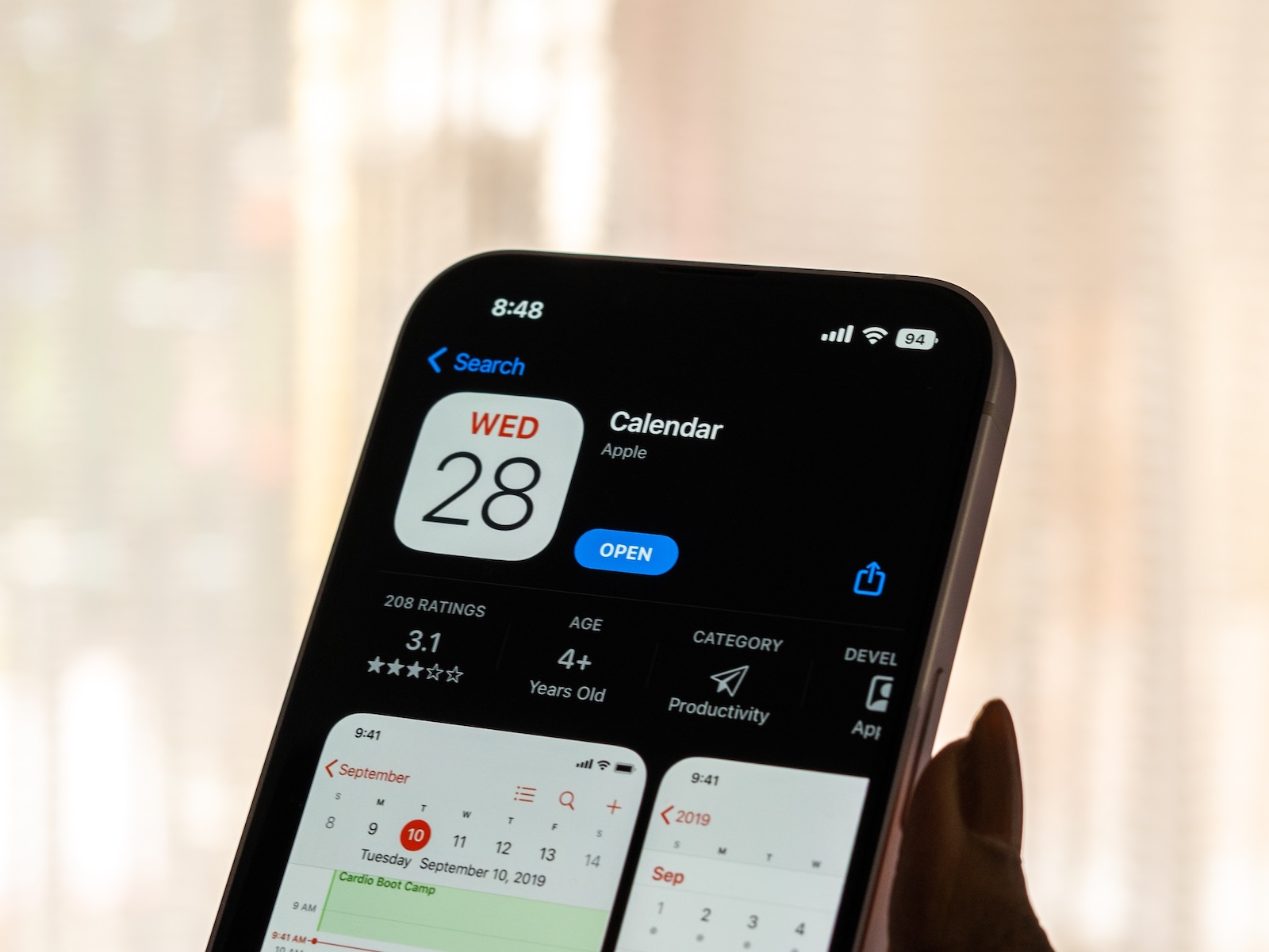 Apple Calendar App