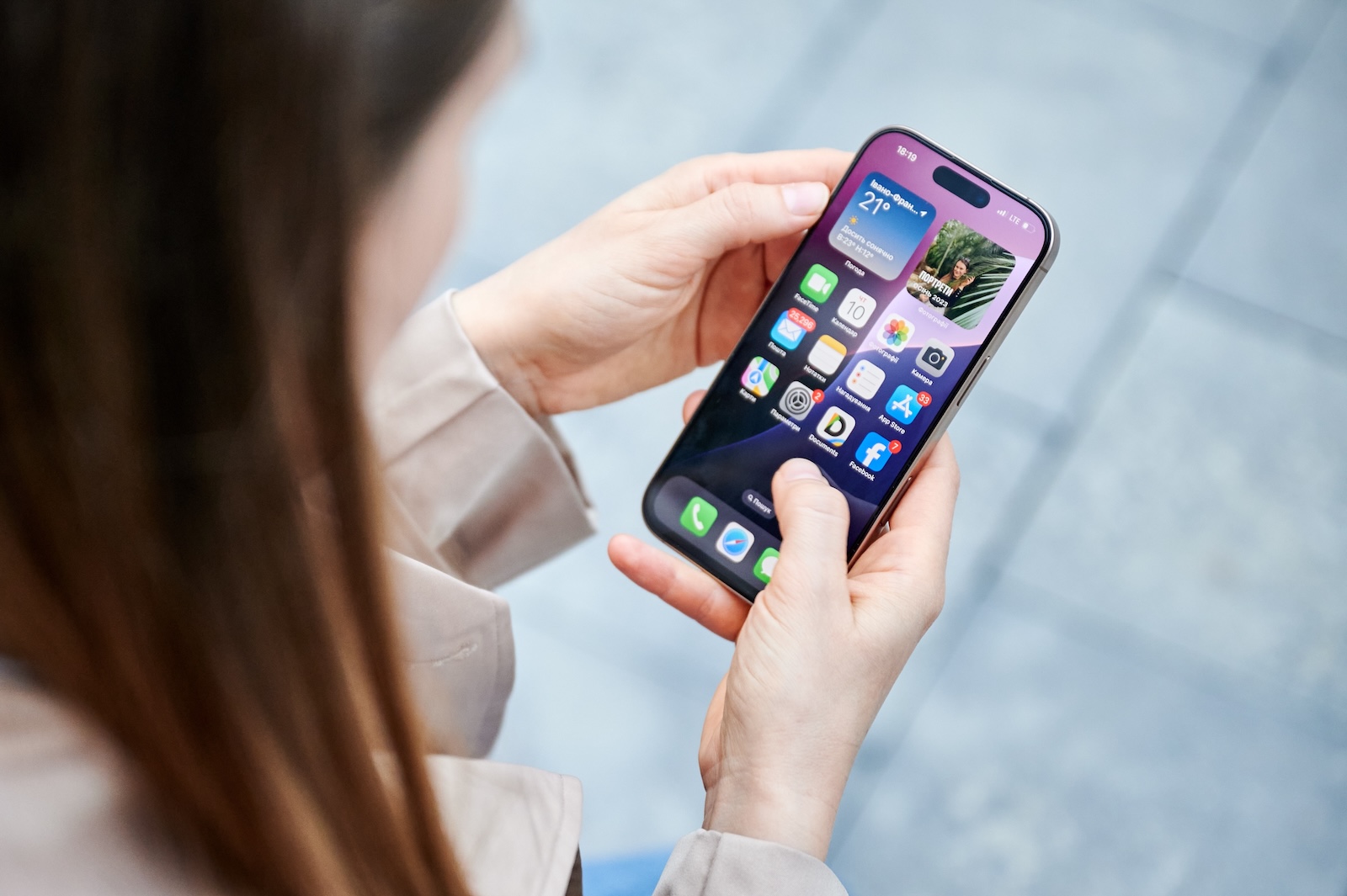 Setting up iPhone widgets