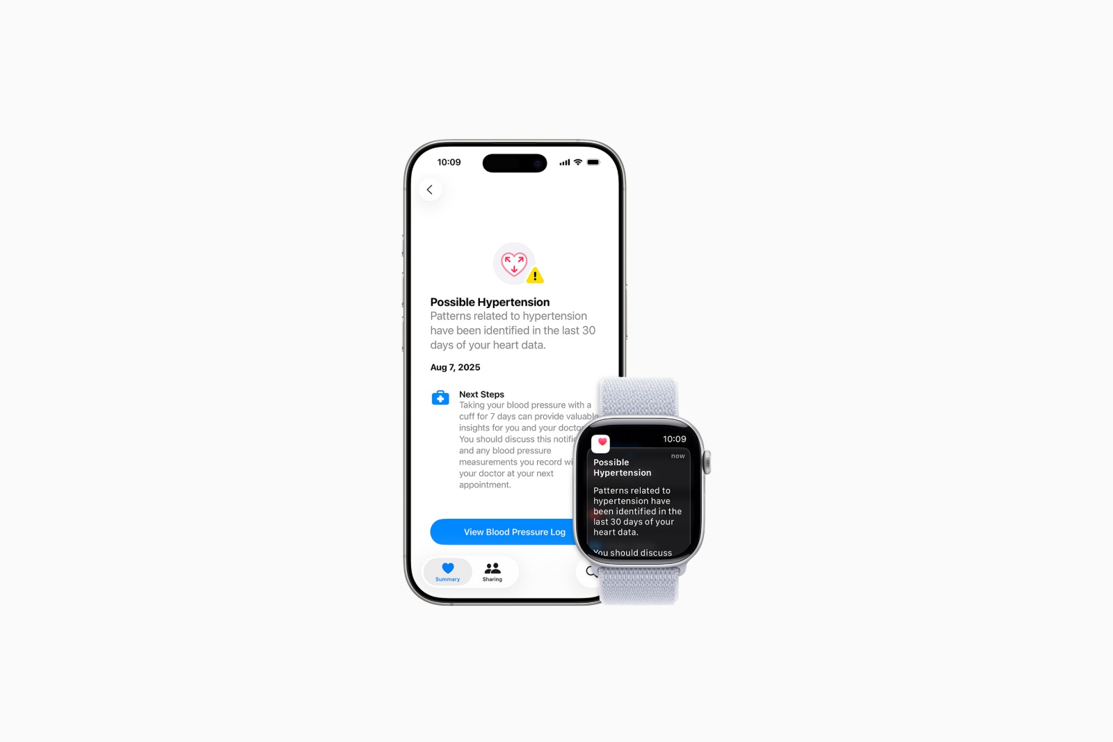 Apple Watch high blood pressure alerts