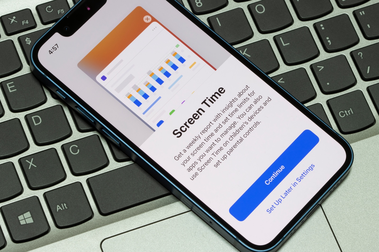 Set up Screen Time on your iPhone