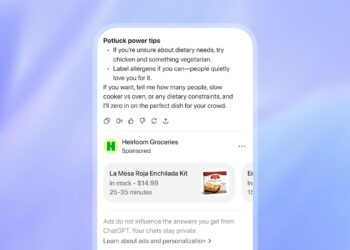 ChatGPT advertising
