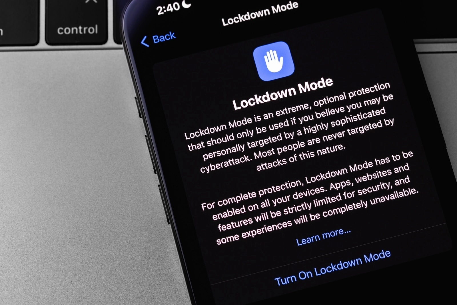iPhone Block Mode