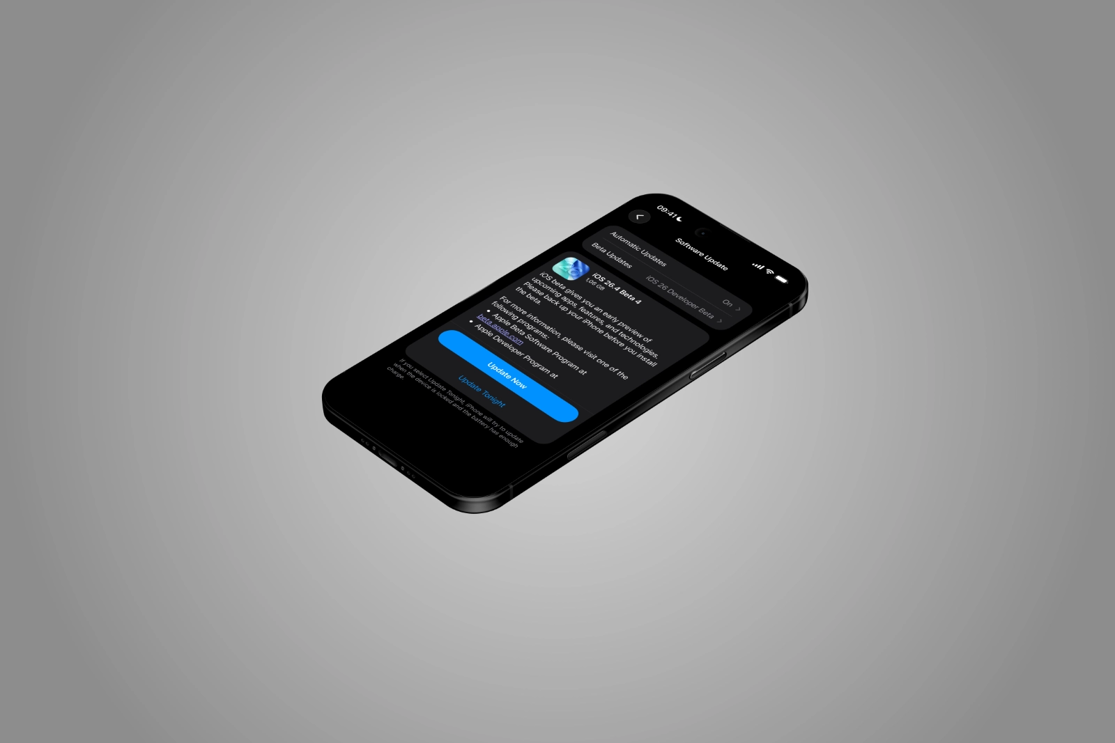 iOS 26.4 Beta 4 Apple