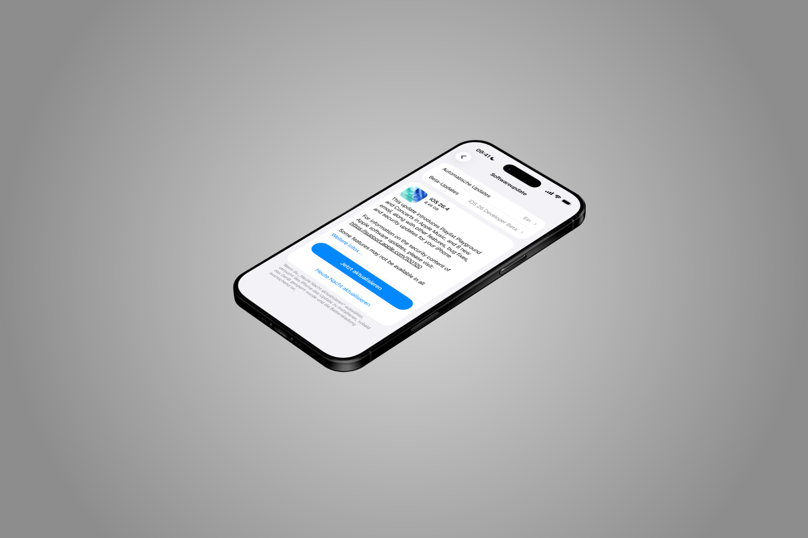 iOS 26.4 RC Apple