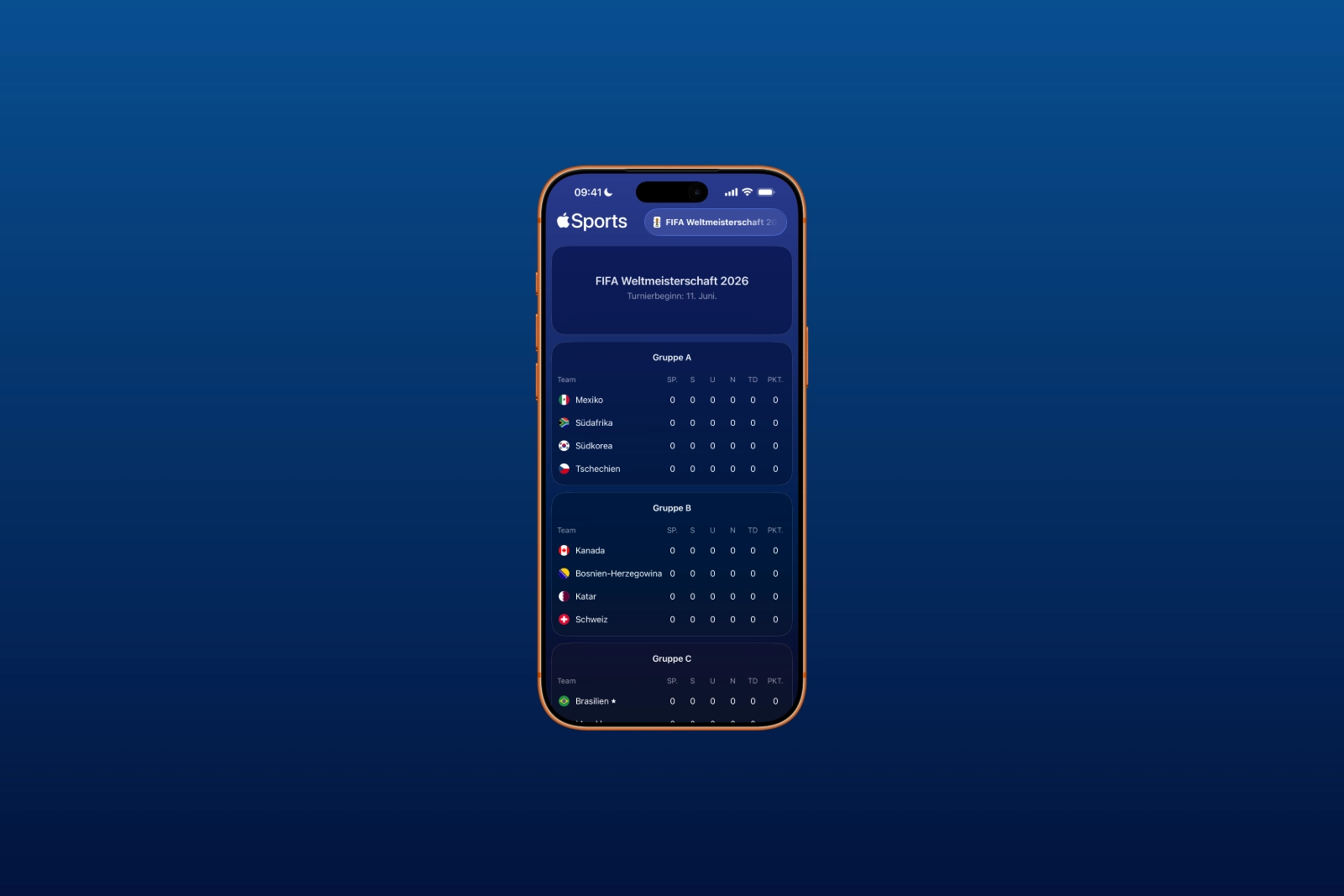 Apple Sports FIFA World Cup 2026