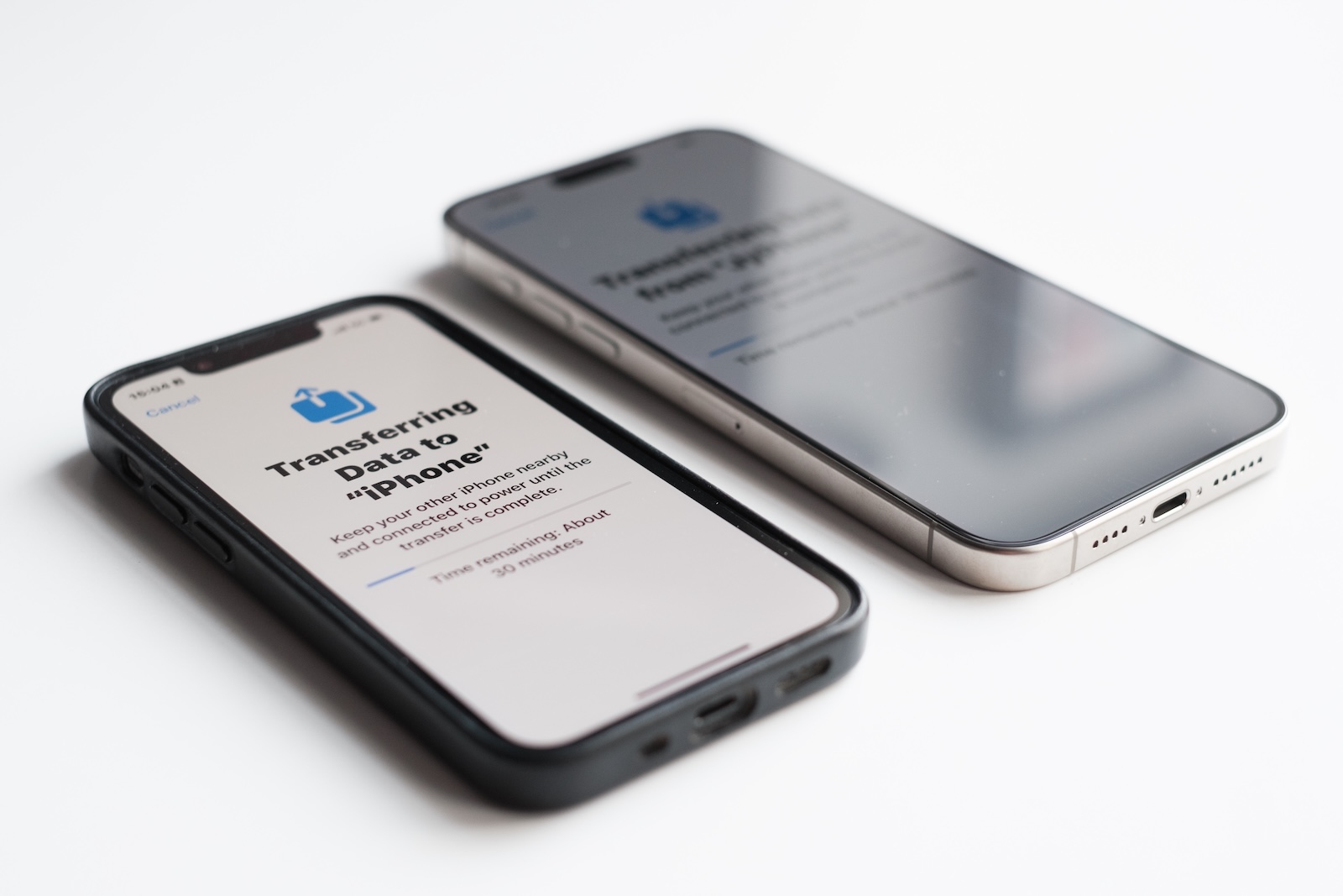 Transfer data to new iPhone