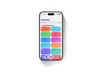 The new Discover section of the Health app in iOS 27 on an iPhone Air, where the Apple Watch hypertension notifications also appear
