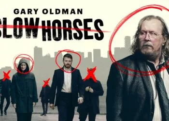 Key art for the sixth season of Slow Horses, which premieres on Apple TV on September 16th.