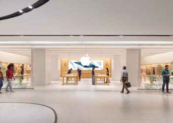 Apple Hebbal store in Bengaluru, part of the retail network driving Apple's growing sales in India