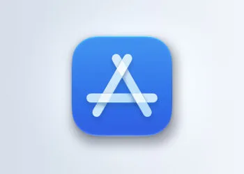 App Store icon on a light gradient illustrating the App Store commission on external purchases