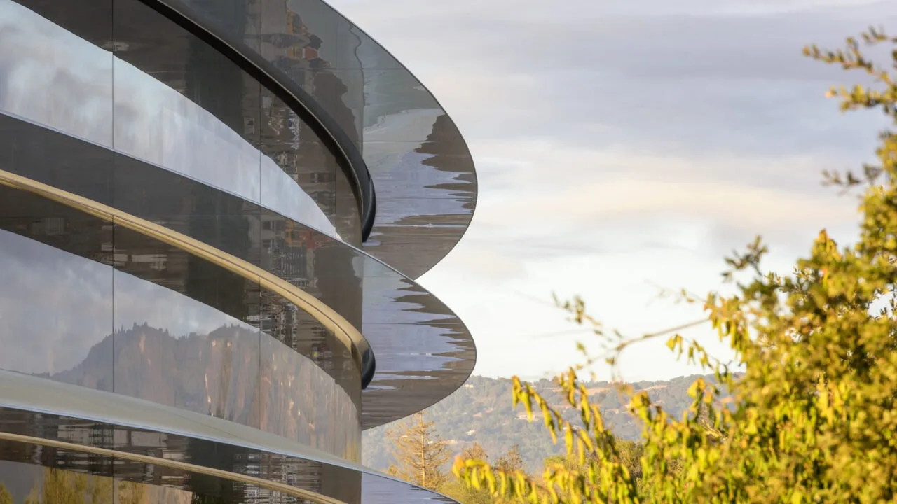 Apple Park in Cupertino, where Apple is fighting the antitrust case over the federal agency records