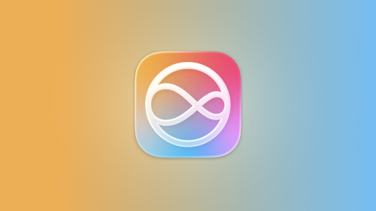 Siri app icon on a yellow and blue gradient illustrating Apple's own AI model for China