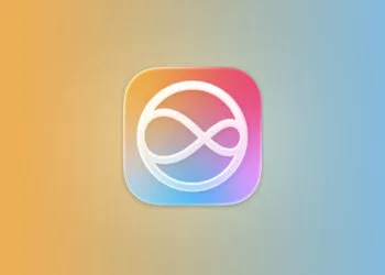 Siri app icon on a yellow and blue gradient illustrating Apple's own AI model for China