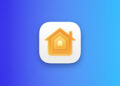 Home app icon on a blue gradient representing the Apple smart home hub