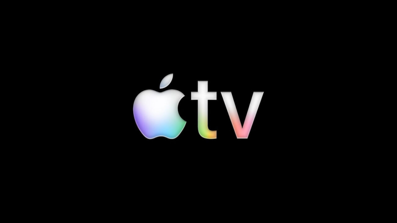 The logo of the Apple TV streaming service, which is pursuing US rights to golf major The Open