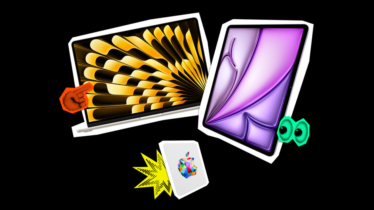 MacBook Air, iPad Air and an Apple gift card as the visual for the Back to School 2026 promotion