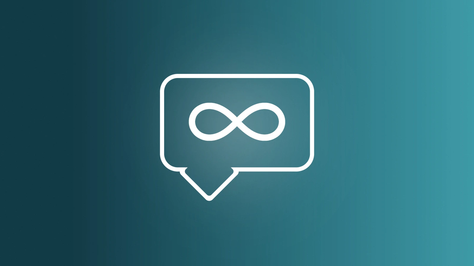 Illustrated speech bubble containing an infinity symbol, the ChatGPT free tier drops its limit on text messages