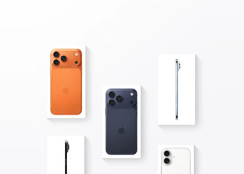 Four current iPhone models side by side on a light background, while the code in iOS 27 already lists six unreleased iPhone models